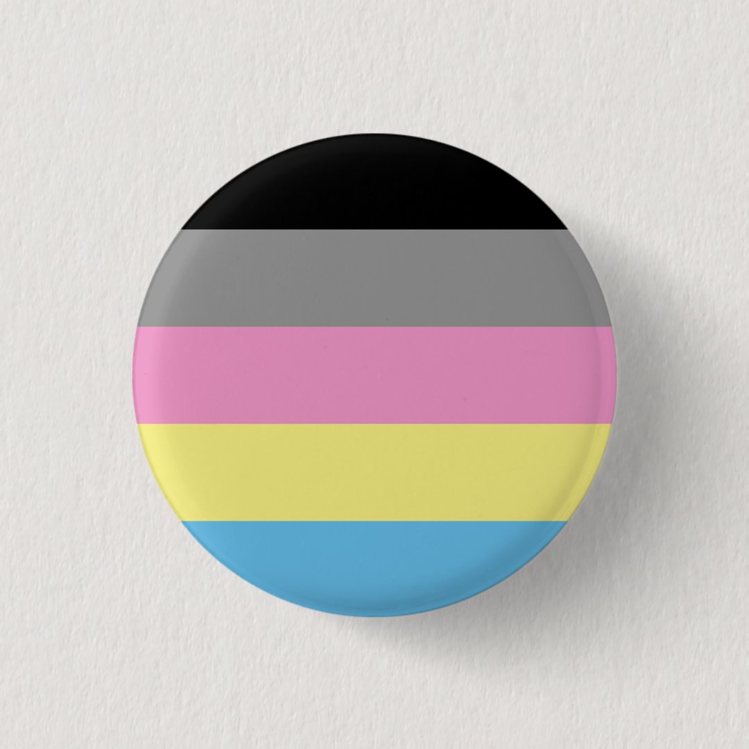 Polygender Flag Badge Button Zazzle