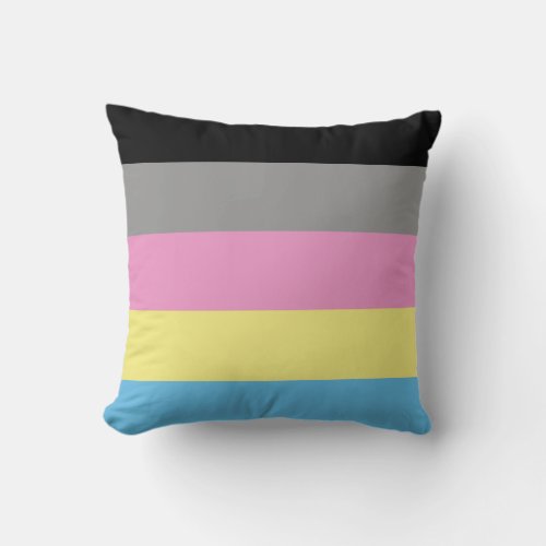 polygender pride flag throw pillow