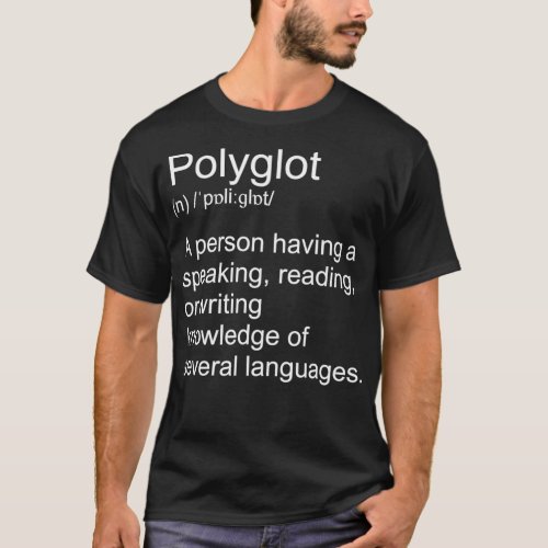 Polyglot definition 1 T_Shirt