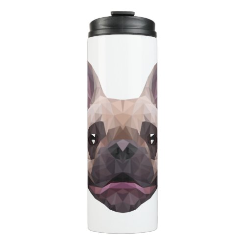 Polygon Bulldog Frances Dogfather Dog Mom French Thermal Tumbler