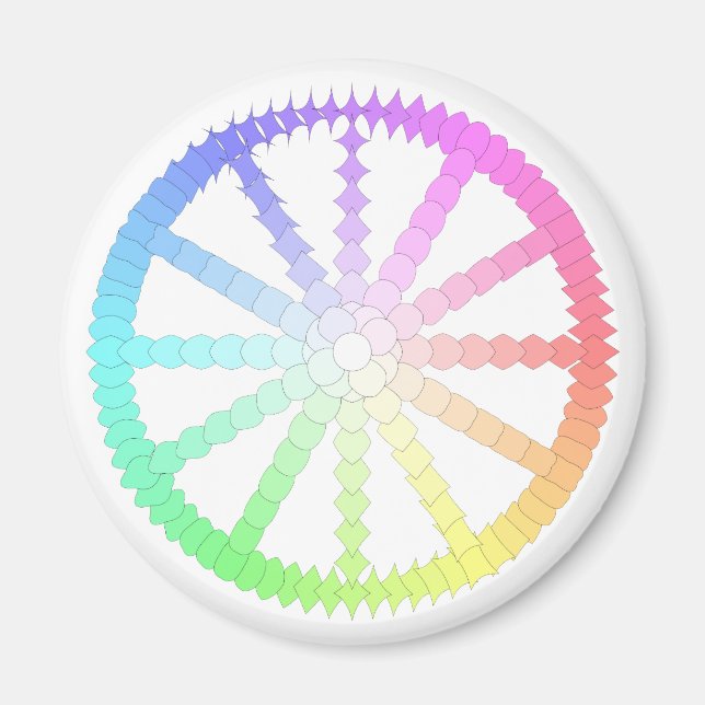polygon evolution wheel geometry magnet (Front)