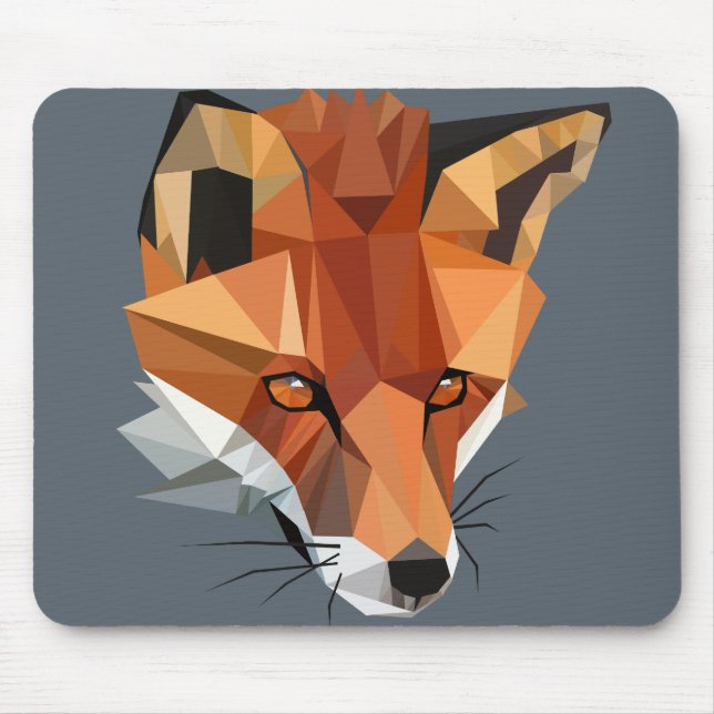 Polygon Fox Custom Mouse Pad (Front)