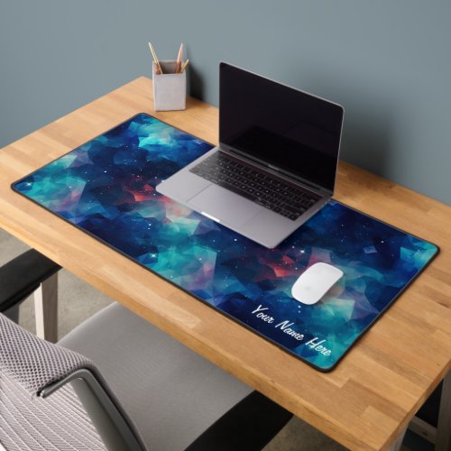 Polygon Galaxy Custom Desk Mat Mouse Pad