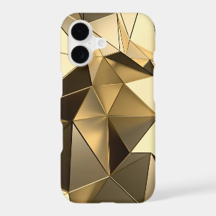 polygon gold design iPhone 17 case