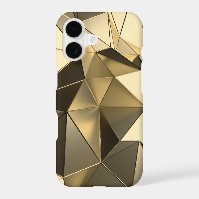 polygon gold design Case-Mate iPhone case (Back)