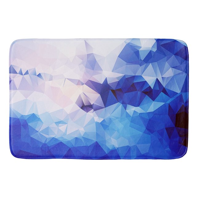 Polygon graphic bath mat (Front)