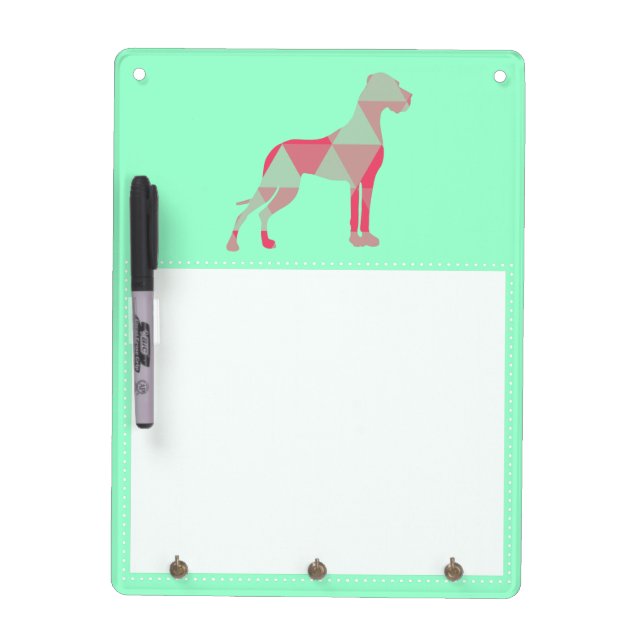 Polygon Great Dane Pink Dry-Erase Board (Front)
