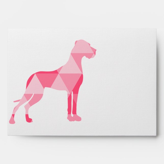 Polygon Great Dane Pink Envelope (Front)