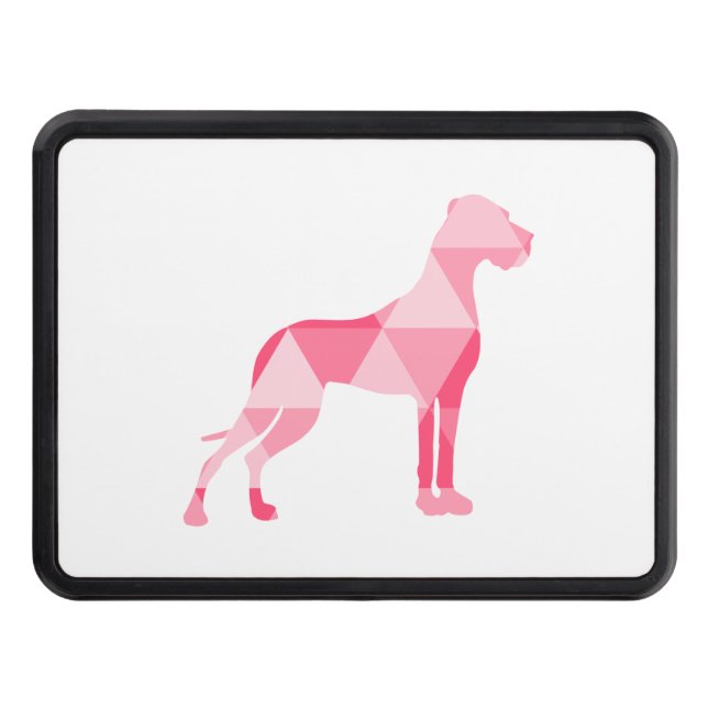 Polygon Great Dane Pink Trailer Hitch Cover (Front)