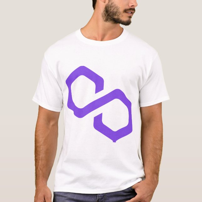 Polygon MATIC Logo Crypto Blockchain T-Shirt (Front)