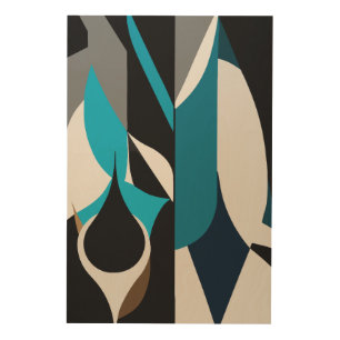 Polygonal Abstract Wood Wall Art