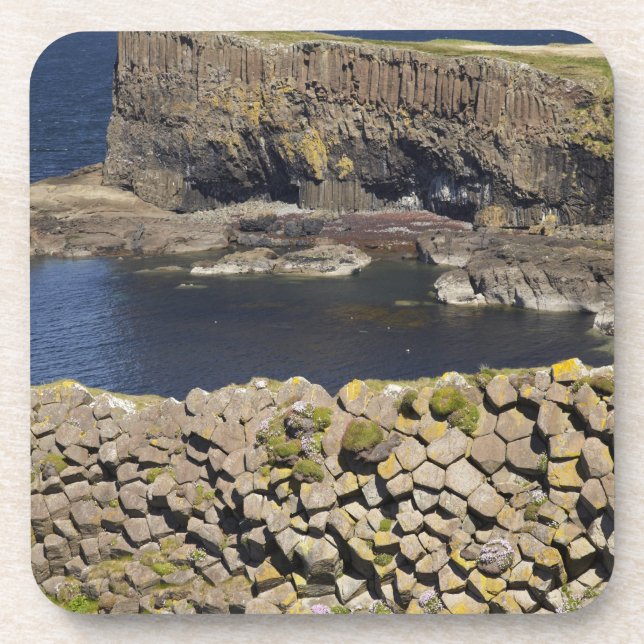Polygonal basalt, Staffa, off Isle of Mull, Coaster (Front)
