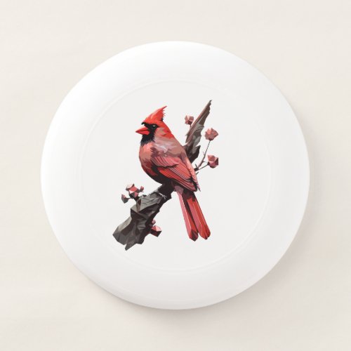 Polygonal cardinal bird design Wham_O frisbee