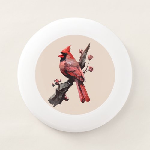 Polygonal cardinal bird design Wham_O frisbee