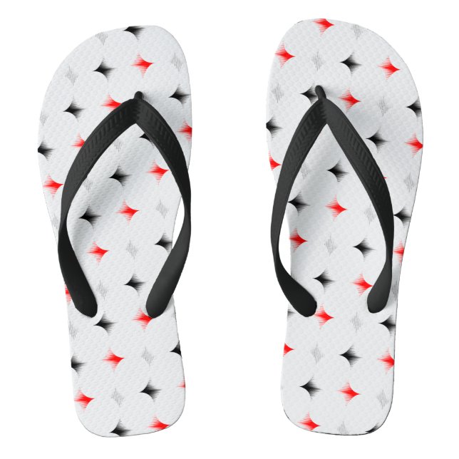 Polygonal Colorful  Flip Flops (Footbed)