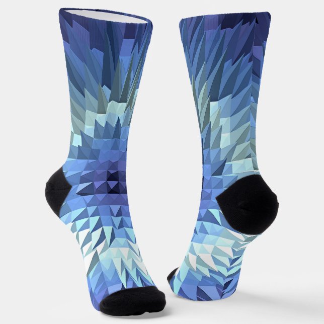 Polygonal geometric design socks (Angled)