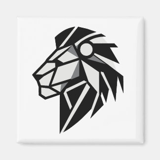 Polygonal lion Head Magnet