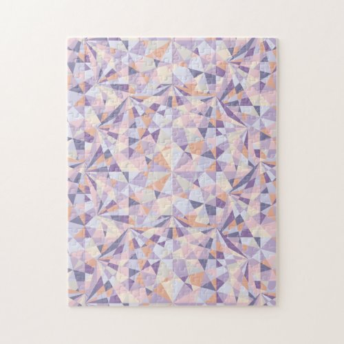 polygonal pattern like a cut of jewelry - jigsaw puzzle