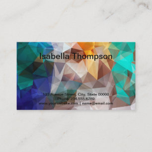 Polygonal personalized geometrical shapes triangle business card