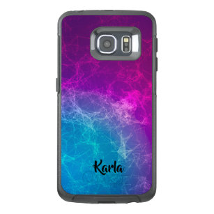Polygonal Purple & Blue Modern Design 2 OtterBox Samsung Galaxy S6 Edge Case