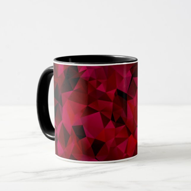 polygonal, triangles mug (Front Left)