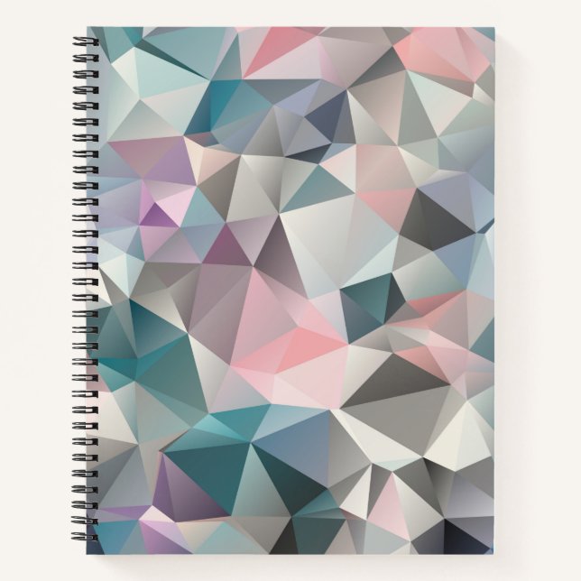 polygonal, triangles notebook (Front)