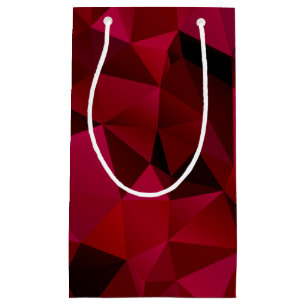 polygonal, triangles small gift bag