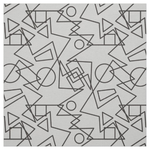 Polygons Rings Triangles Rectangles Squares MIX Fabric