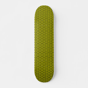 Polygons v2 - Black and Yellow Skateboard Deck