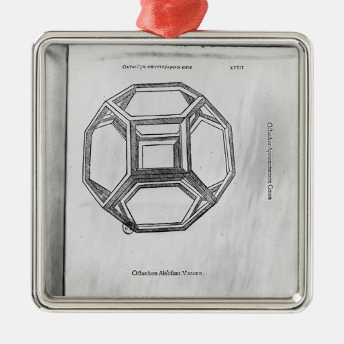 Polyhedron from De Divina Proportione Metal Ornament