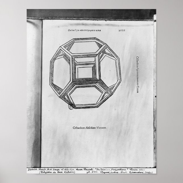 Polyhedron, from 'De Divina Proportione' Poster (Front)