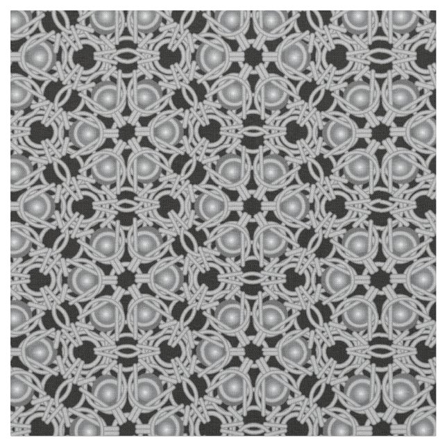 PolyHexaBloom Modern Medieval Chainmaille Fabric (Close Up)