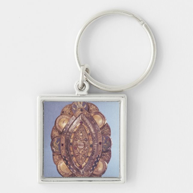 Polylobed elliptical reliquary keychain (Front)