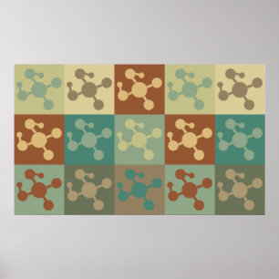 Polymer Chemistry Pop Art Poster