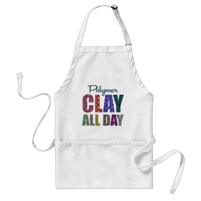 Polymer Clay All Day Adult Apron (Front)