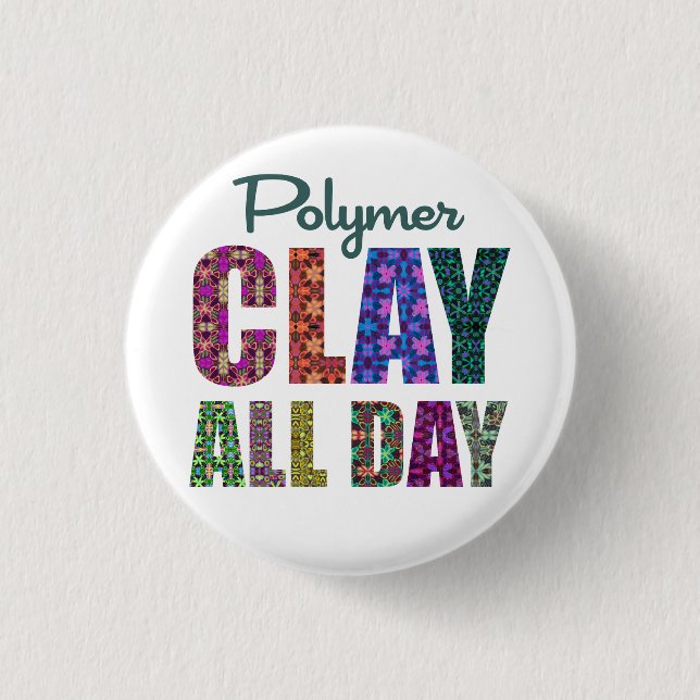 Polymer Clay All Day Button (Front)