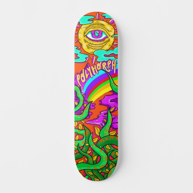 Polymorph All-Seeing Eye Skateboard (Front)