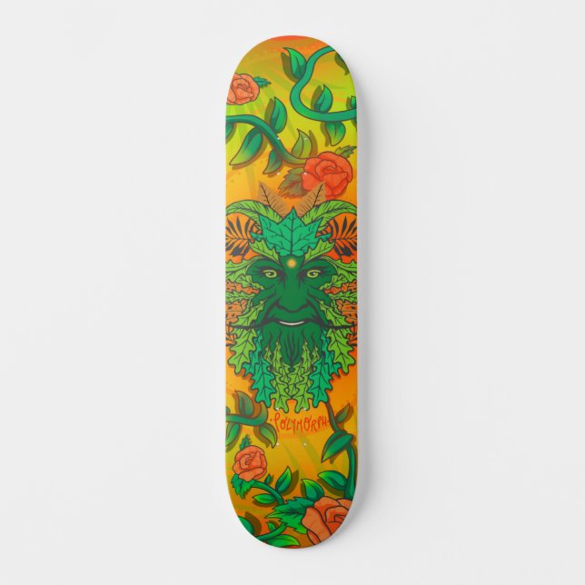 Polymorph Green Man (Father Earth) Skateboard (Front)