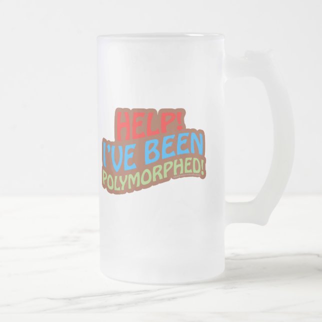 Polymorphed Frosted Glass Beer Mug (Right)