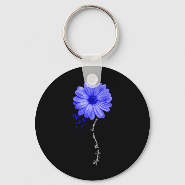 Polymyalgia Rheumatica Awareness Warrior Pretty Keychain (Front)