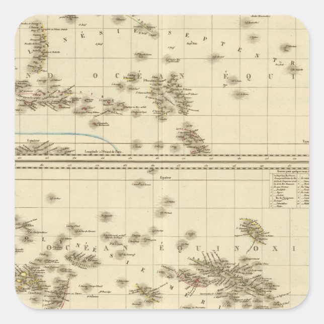 Polynesia 3 square sticker (Front)