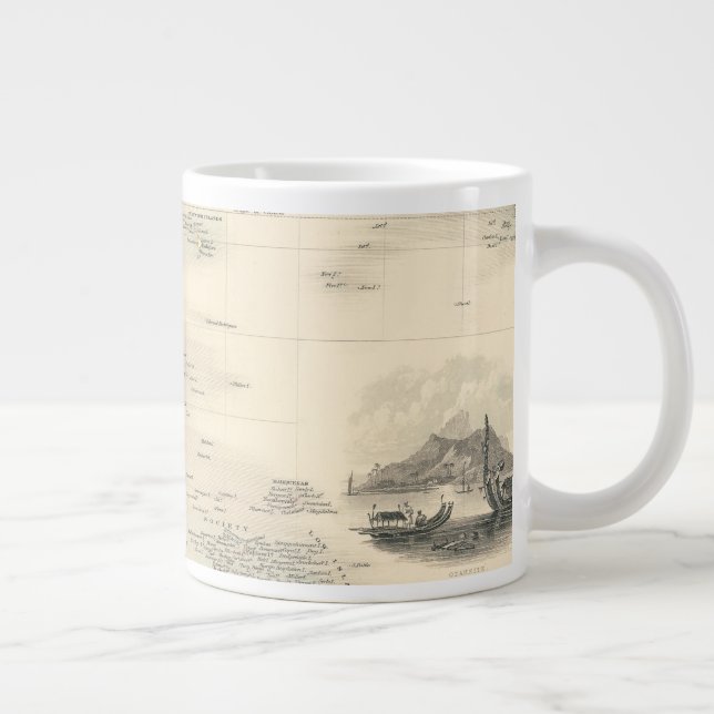 Polynesia | Islands in the Pacific Ocean Giant Coffee Mug (Right)