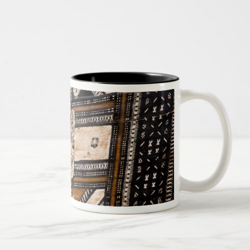 Polynesia Kingdom of Tonga Detail of tapa Two_Tone Coffee Mug
