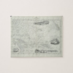 Polynesia or Islands in the Pacific Ocean, from a Jigsaw Puzzle
