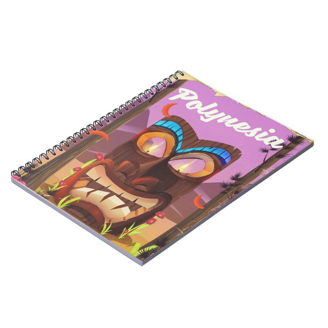 Polynesia Tiki mask Notebook (Left Side)