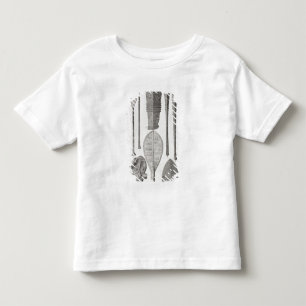 Polynesian clubs and insignia of rank toddler t-shirt