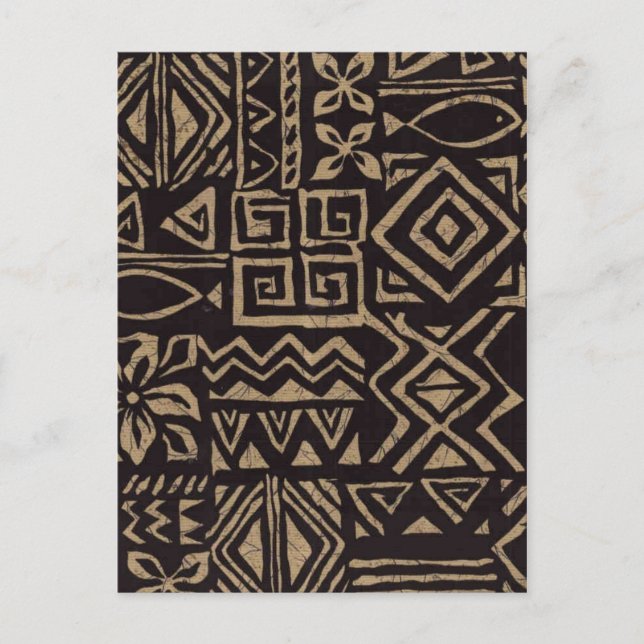 Polynesian Design Postcard (Front)
