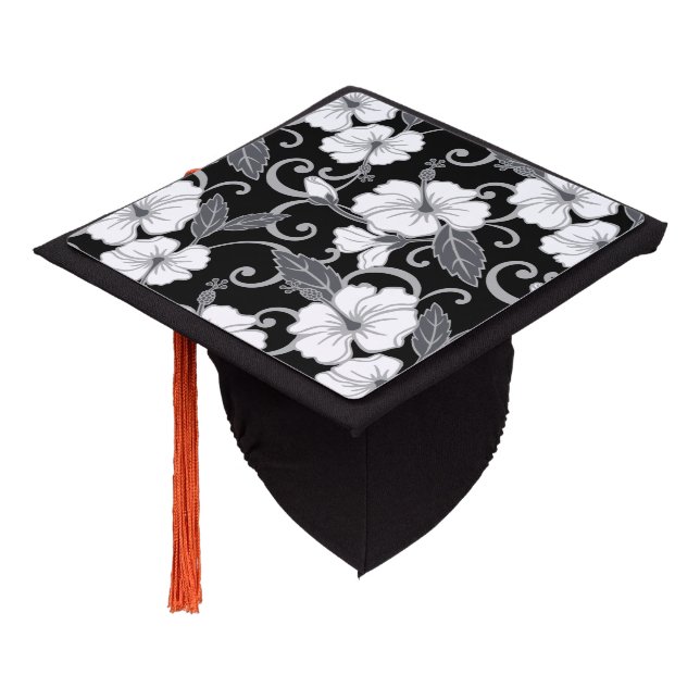 POLYNESIAN DREAM (BLACK) Graduation Cap Topper (Angled)