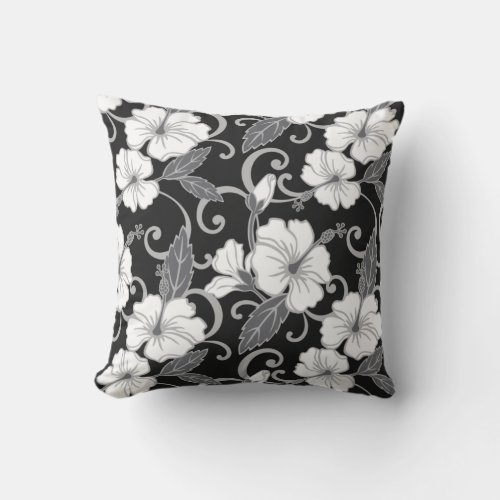 POLYNESIAN DREAM BLACK OUTDOOR PILLOW