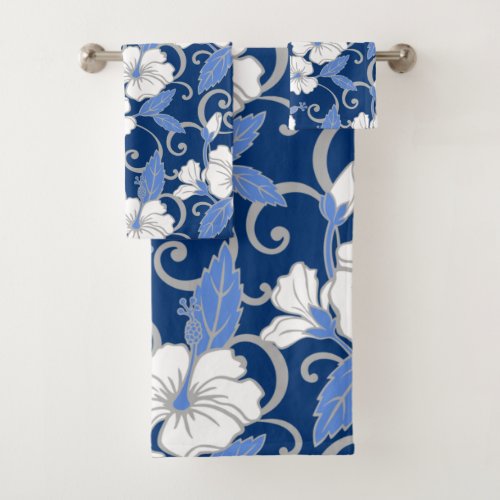 POLYNESIAN DREAM BLUE BATH TOWEL SET